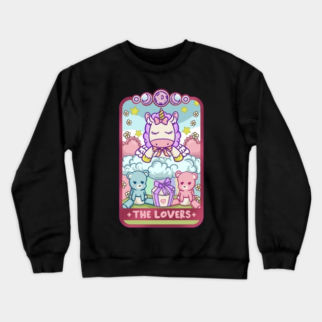 The Lovers - Cute Kawaii Anime Tarot Card T-Shirt Crewneck Sweatshirt by biNutz